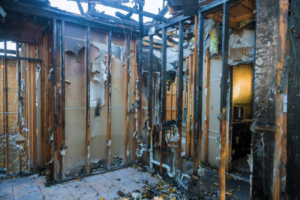 Professional Fire Damage Assessment technician working in Fearrington Village, NC
